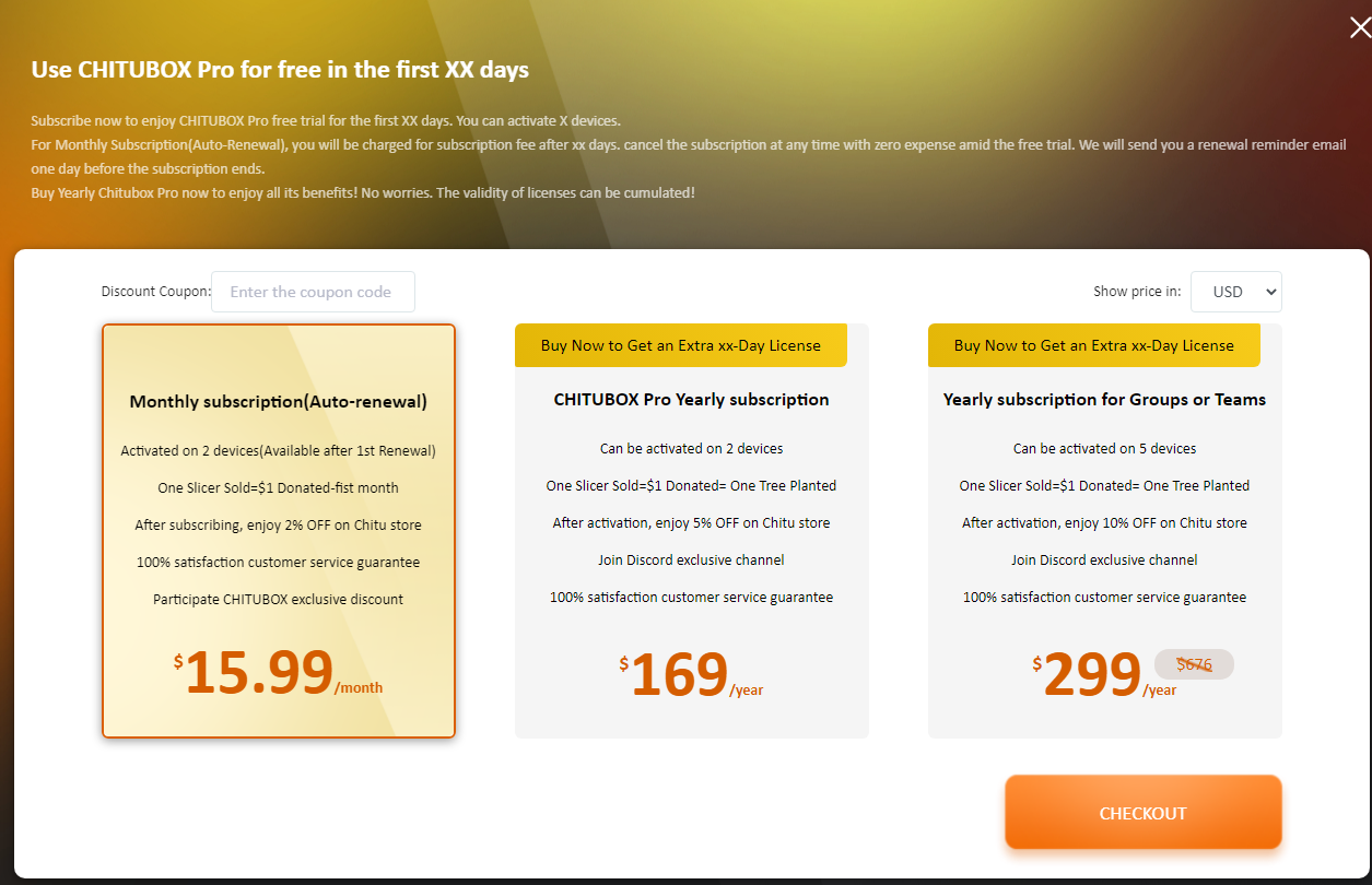 chitubox pro free license